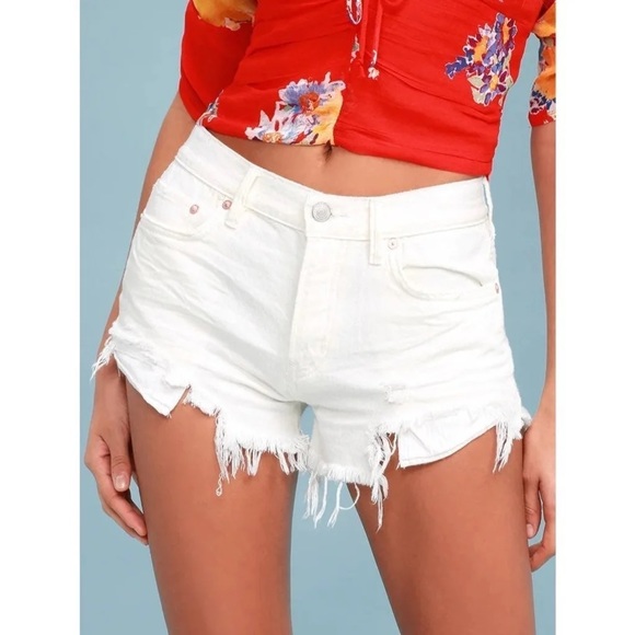 Free People Loving Good Vibrations Denim Shorts - Picture 5 of 7